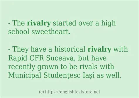 sentence for rivalry|rivalry .